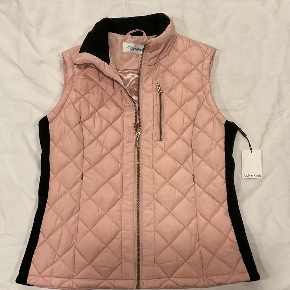 Calvin Klein Blush Quilted Vest